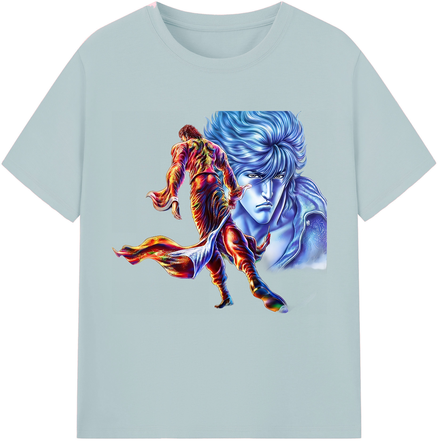 （画像用） 北斗の拳 Fist of the North Star 綿100％半袖Tシャツ（フロントプリント）